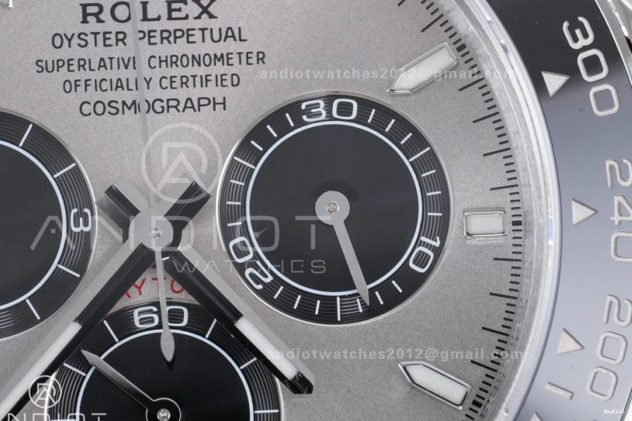 Gray Edition 126519 V2 Daytona on 1:1 VSF VS4131 Oysterflex (Weighted) Best Strap Dial Black 1124